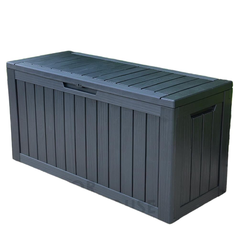 Amazon.co.jp: 【270L 幅114*奥行46*高57cm】 戸外収納庫 収納ボックス